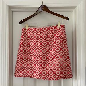 NWOT LOFT coral mini skirt